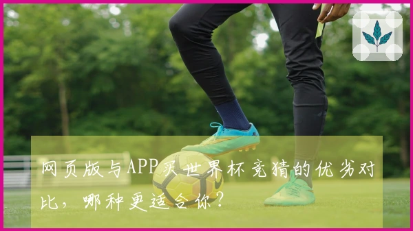 网页版与APP买世界杯竞猜的优劣对比，哪种更适合你？